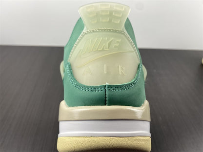 Air Jordan 4 x Off White Verde Menta e Bege