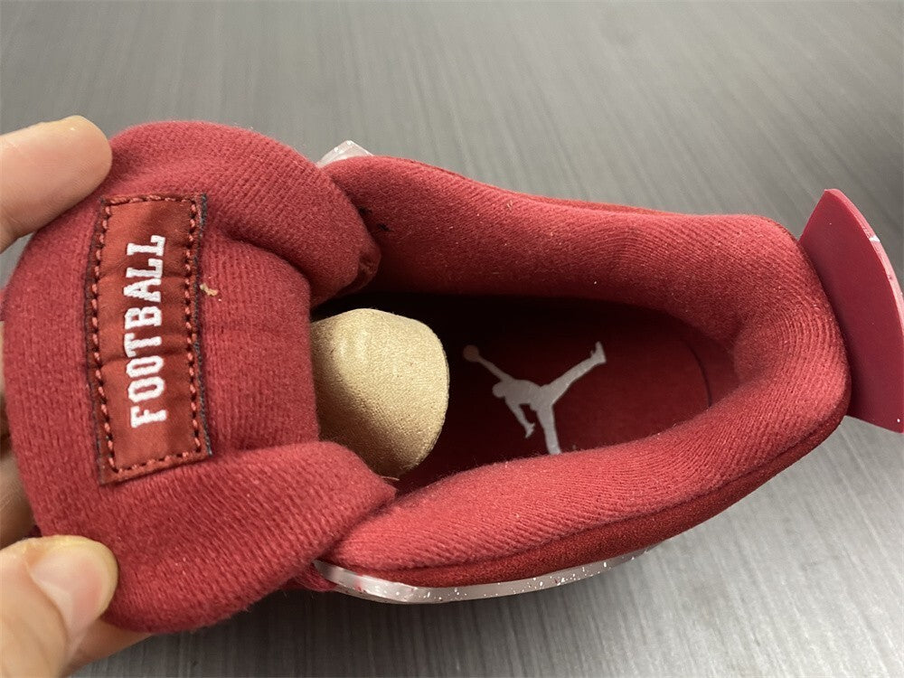 Air Jordan 4 Retrô Oklahoma Sooners Vinho Branco e Azul Gelo