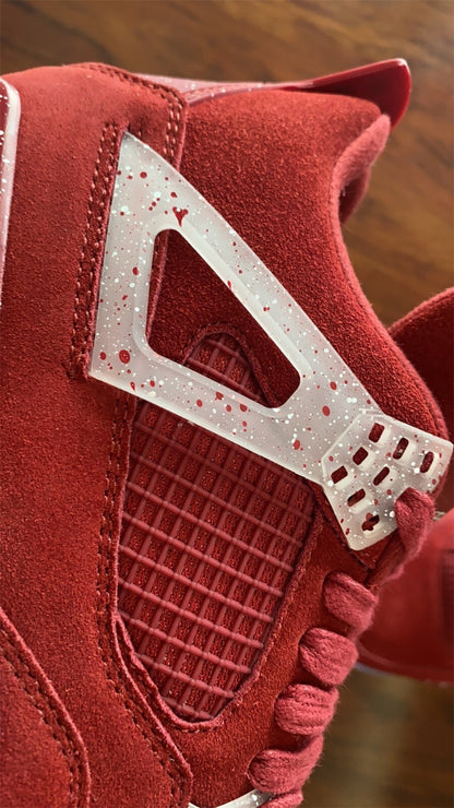 Air Jordan 4 Retrô Oklahoma Sooners Vinho Branco e Azul Gelo