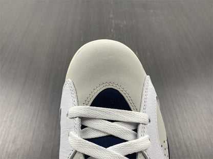 Air Jordan 6 Branco Azul Marinho e Laranja