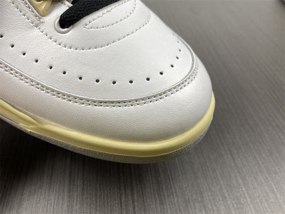 Air Jordan 2 Low Branco Vermelho e Preto
