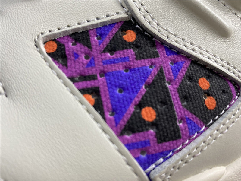 Air Jordan 6 Bege Roxo e Laranja