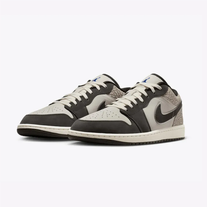 Air Jordan 1 Low SE Sail Deep Pewter Elephant Print