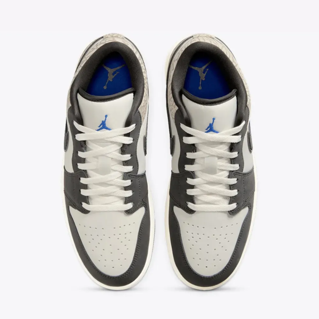 Air Jordan 1 Low SE Sail Deep Pewter Elephant Print
