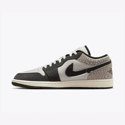 Air Jordan 1 Low SE Sail Deep Pewter Elephant Print