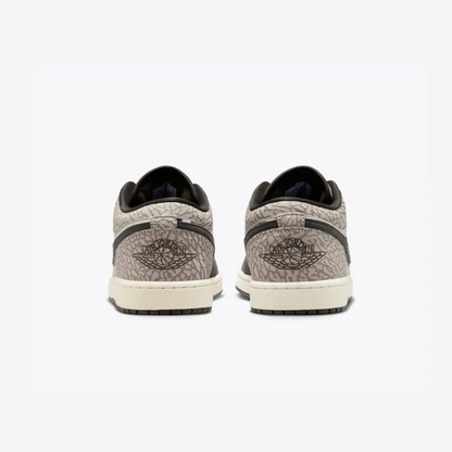 Air Jordan 1 Low SE Sail Deep Pewter Elephant Print