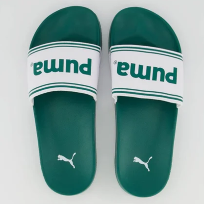 Chinelo Puma Leadcat 2.0 Team BDP Branco e Verde