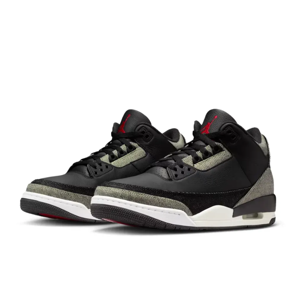 Levi's x Air Jordan 3 Black White