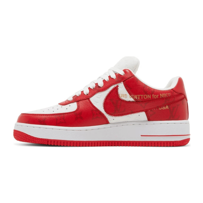 Louis Vuitton x Nike Air Force 1 Low White Comet Red