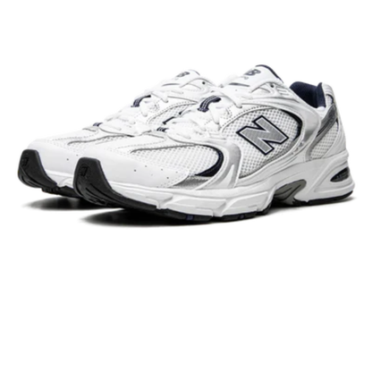New Balance 530 White Silver Navy