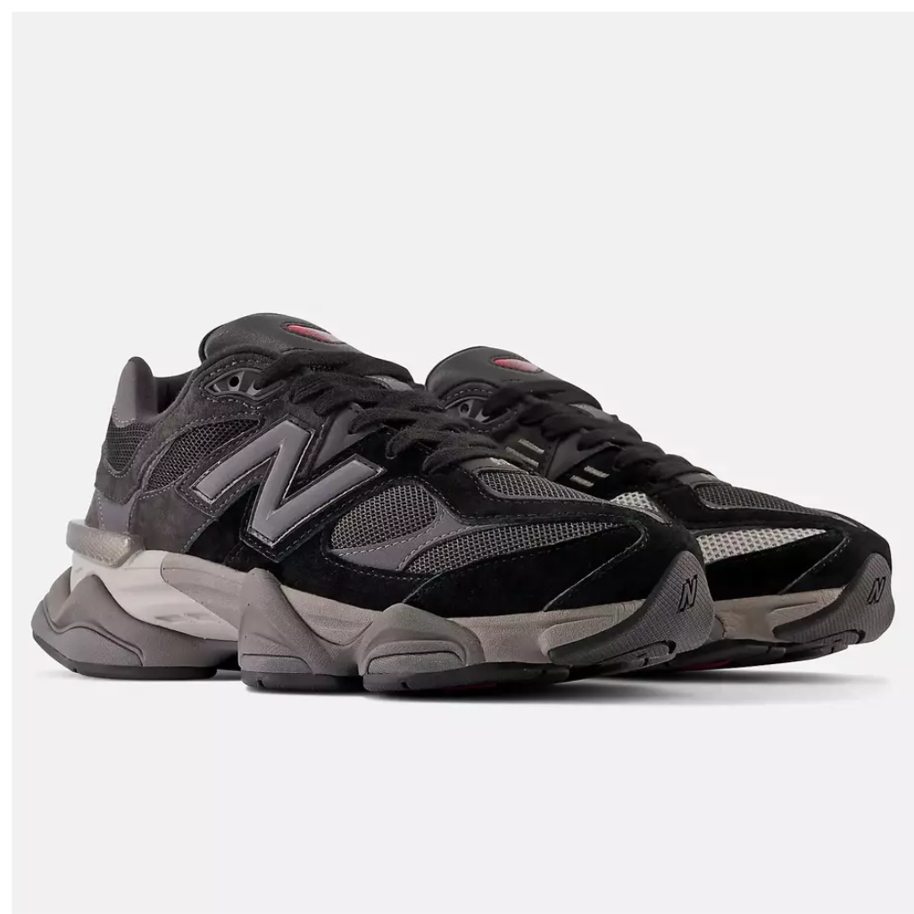 New Balance 9060 BLACK with CASTLEROCK and Rain Cloud