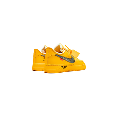 Nike Air force 1 Low Off White University Gold Metallic Silver