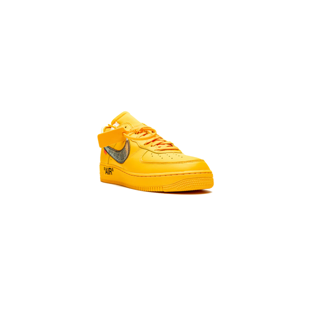 Nike Air force 1 Low Off White University Gold Metallic Silver