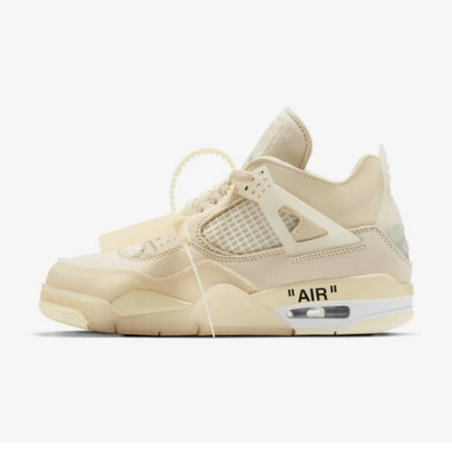 Off-White x Air Jordan 4 Sail Feminino