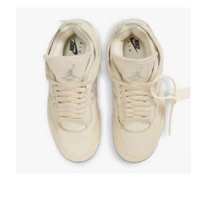 Off-White x Air Jordan 4 Sail Feminino