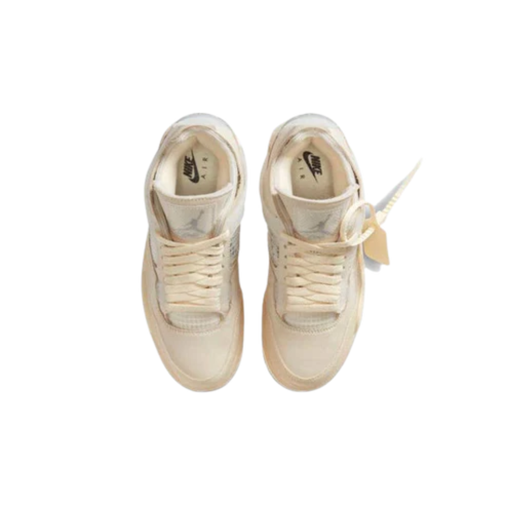Off-White x Air Jordan 4 Sail Feminino