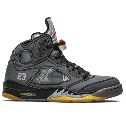 Off-White x Air Jordan 5 Black Metallic