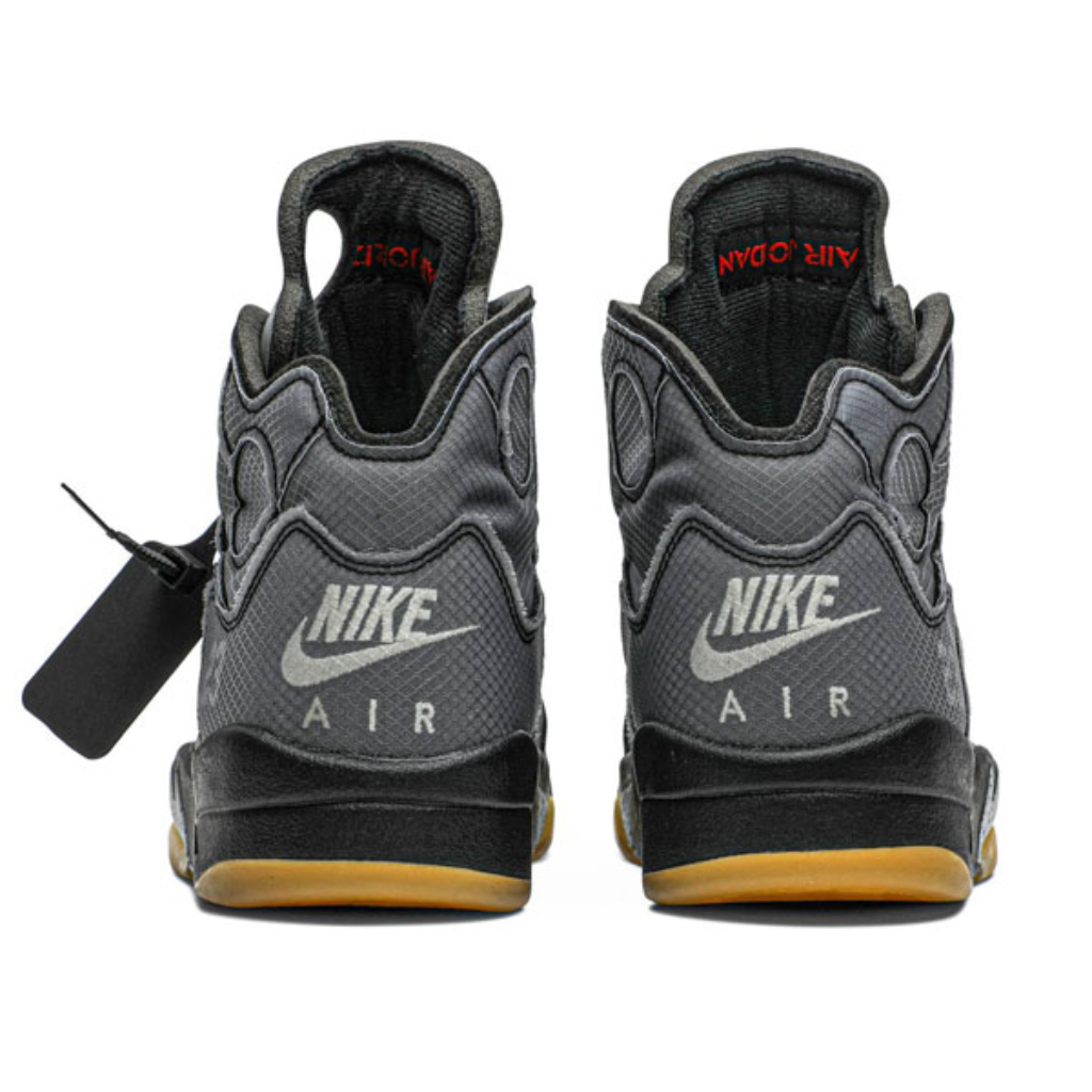 Off-White x Air Jordan 5 Black Metallic