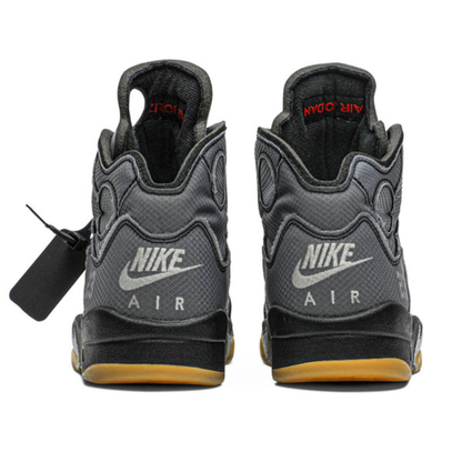 Off-White x Air Jordan 5 Black Metallic