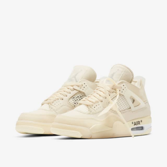 Off-White x Air Jordan 4 Sail Feminino