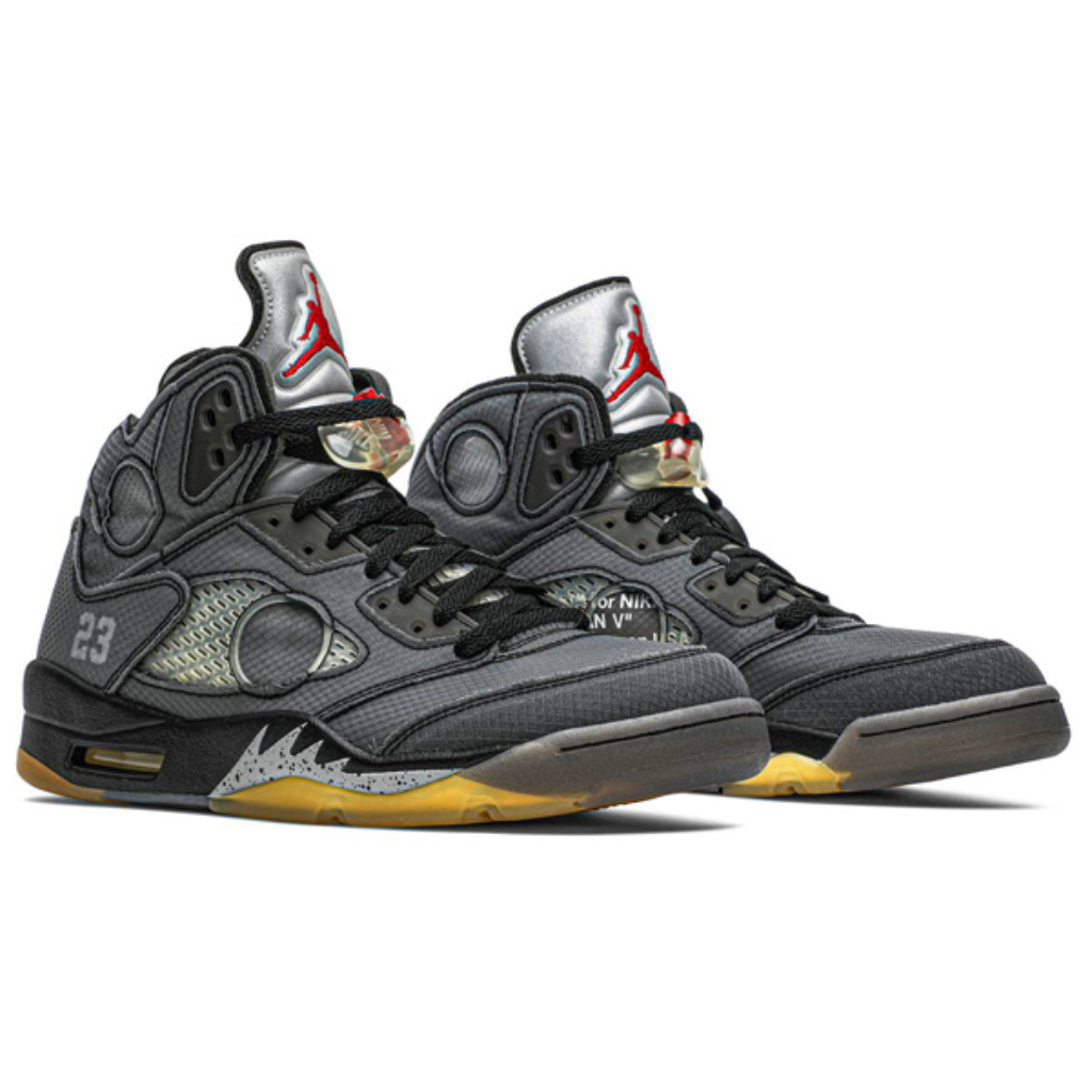 Off-White x Air Jordan 5 Black Metallic