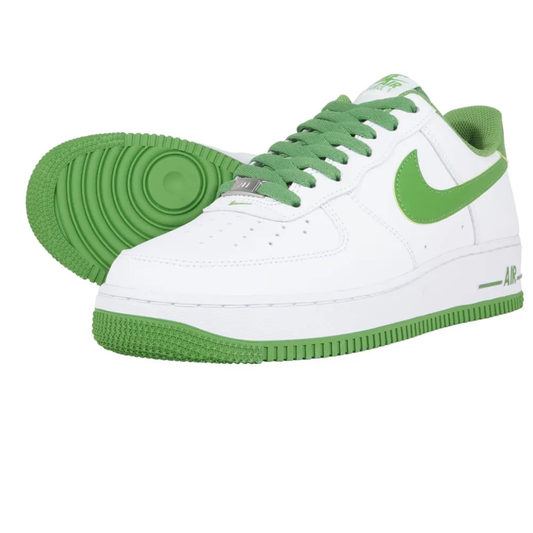 _Tenis Nike Air Force 1 07 Branco  Verde