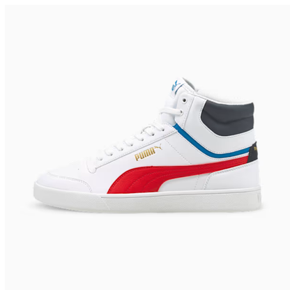 Tênis Shuffle Mid  Branco e Vermelho