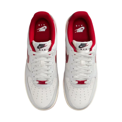 Tênis Air Force 1 07 Cinza/vermelho