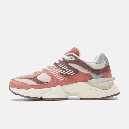 Tênis New Balance 9060 Mineral Red Truffle Rain Cloud Vermelho