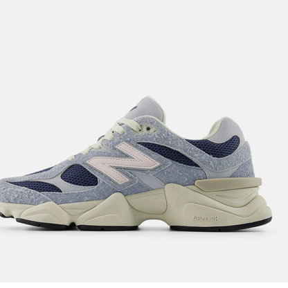 Tênis New Balance 9060 Unisex Cinza Azulado Rosa Claro