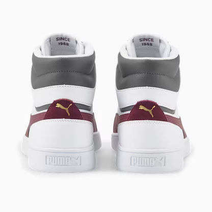 Tênis Shuffle Mid  Branco e Vermelho