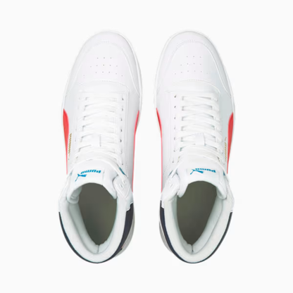 Tênis Shuffle Mid  Branco e Vermelho