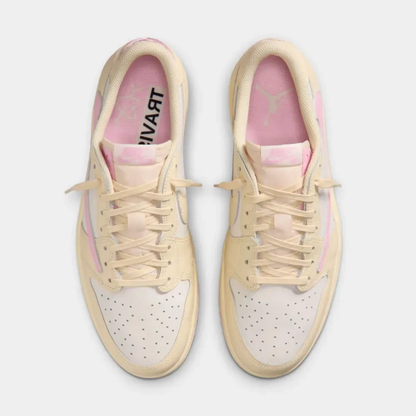 Travis Scott x Air Jordan 1 Low Sail Shy Pink Muslin