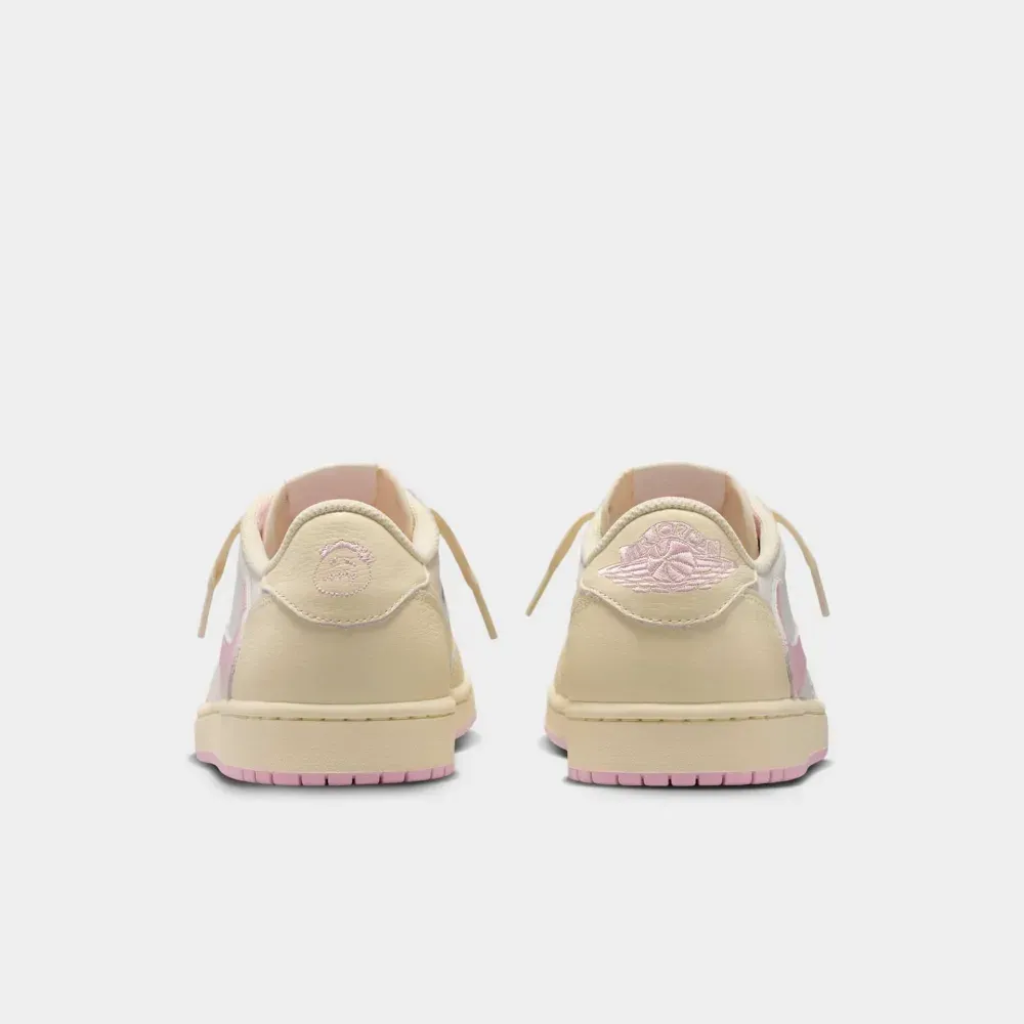 Travis Scott x Air Jordan 1 Low Sail Shy Pink Muslin