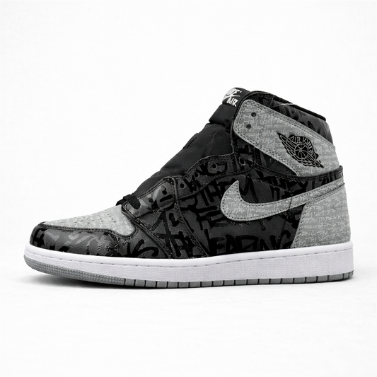 Air Jordan 1 High Grafite Preto e Cinza