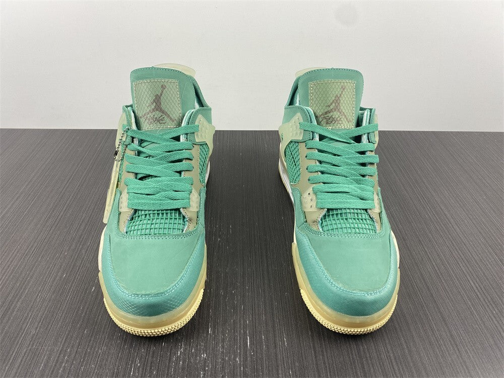 Air Jordan 4 x Off White Verde Menta e Bege